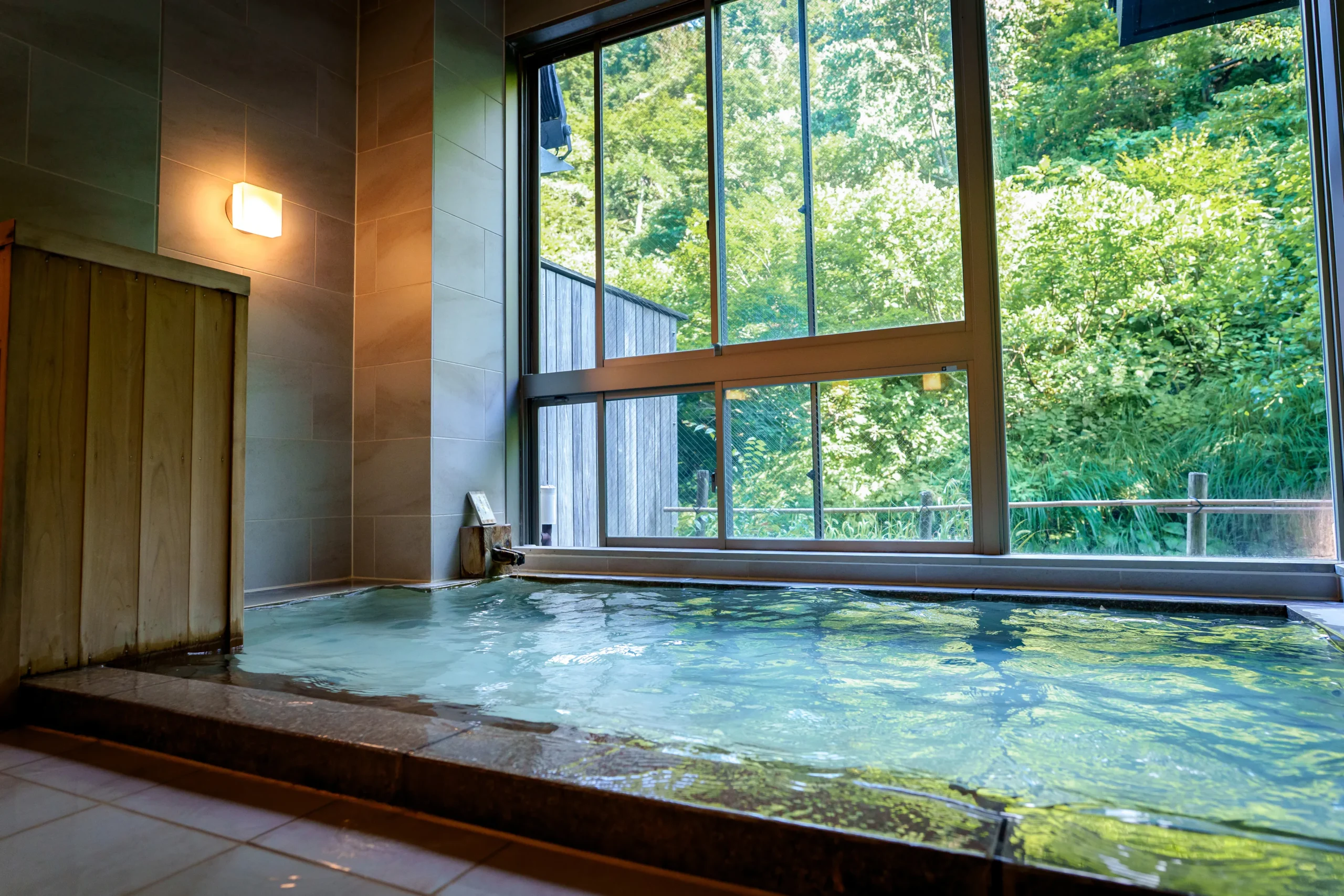 Natural Hot Spring Flowing Directly from the Source