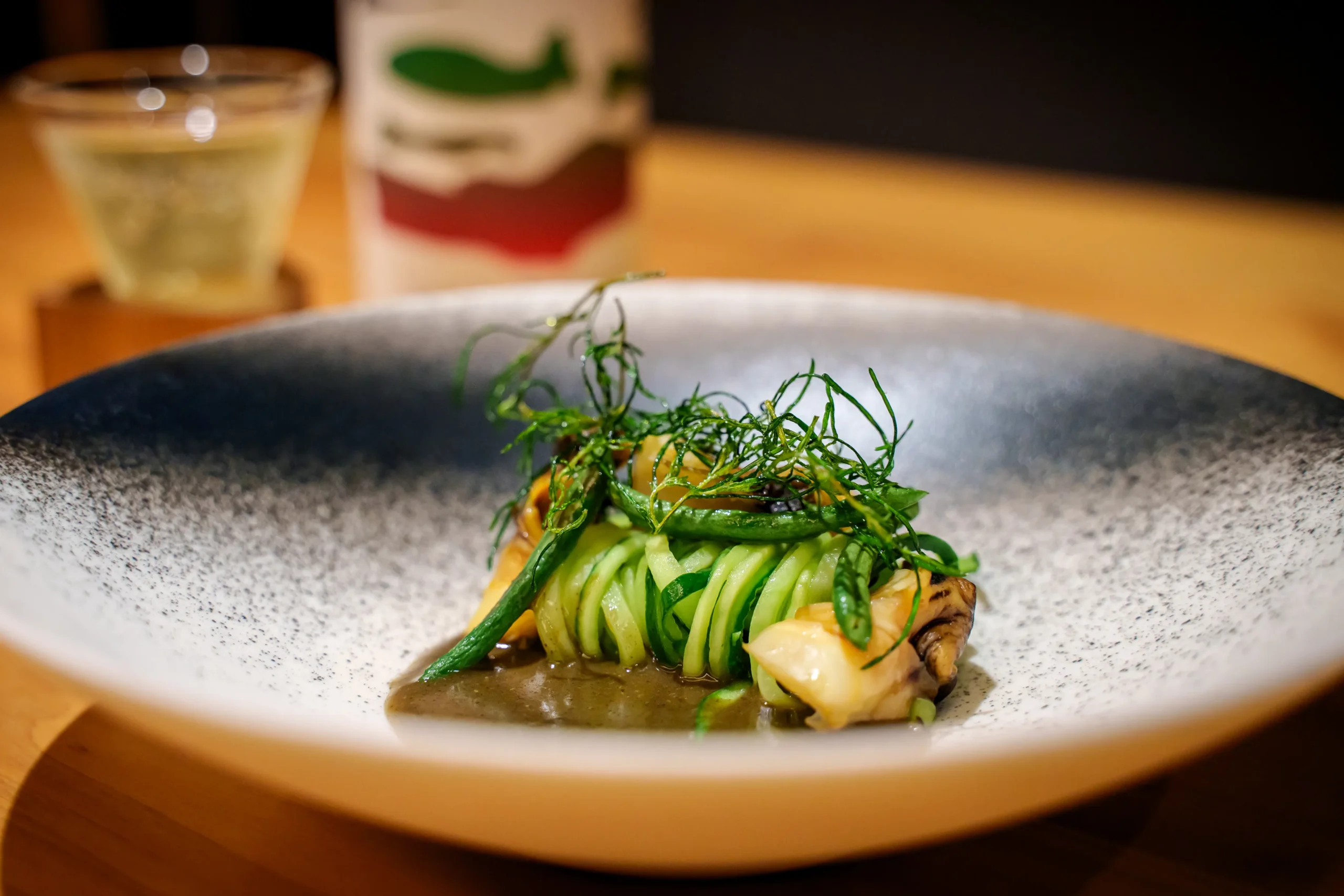 A full-course French dinner crafted by Chef Akira Kuriyama.