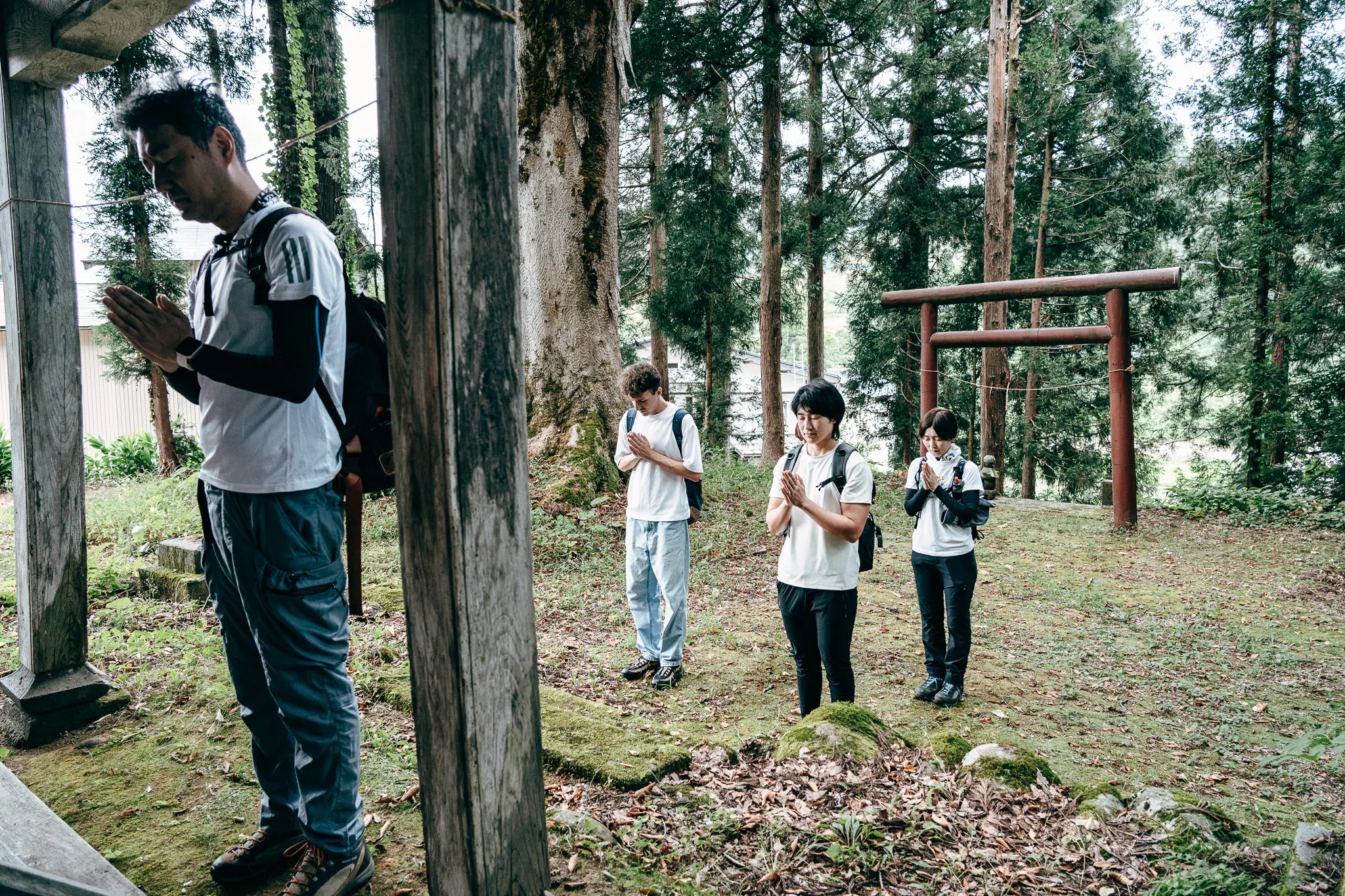 Safety Prayer at a Small Shrine