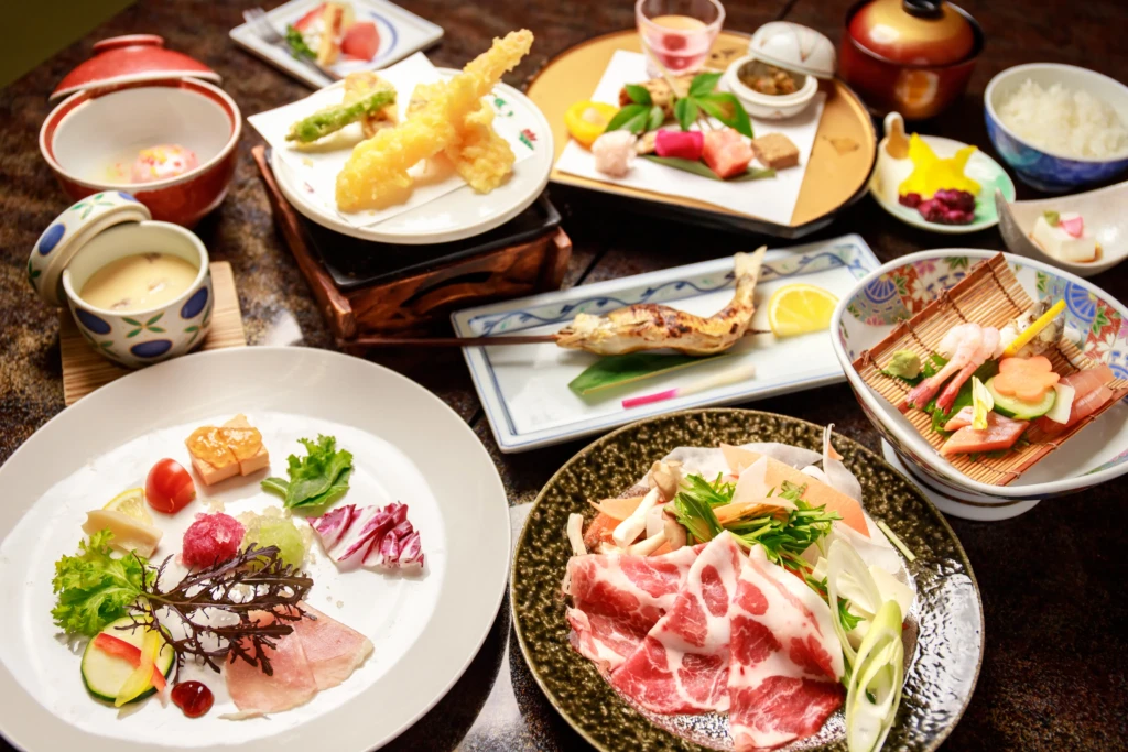 Private Dining Kaiseki Featuring Kyushu Wagyu and Local Mino Pork