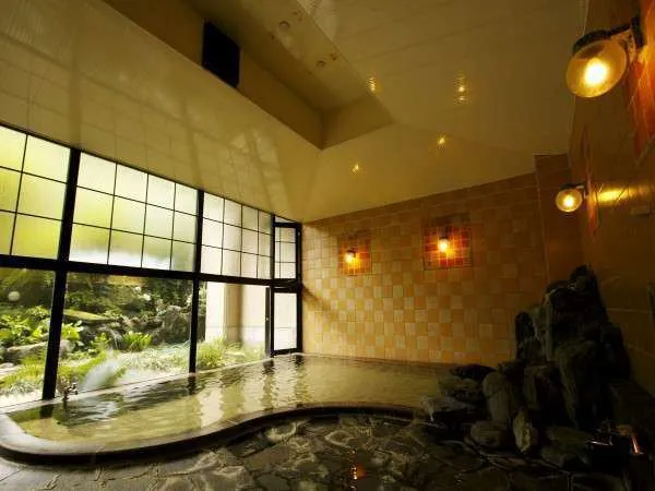 Gentle thermal waters with scenic garden views