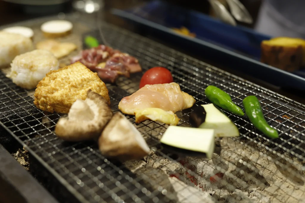 Charcoal-grilled