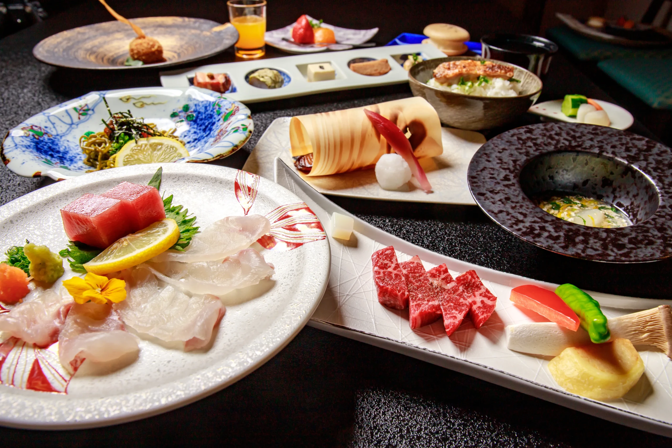 活用「朝倉市・浮羽市」在地食材的套餐料理